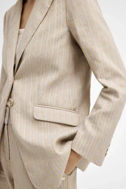 Dames blazer bruin