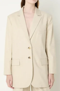Dames blazer bruin