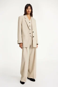 Dames blazer bruin