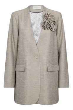 Dames blazer bruin
