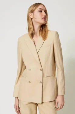 Dames blazer bruin