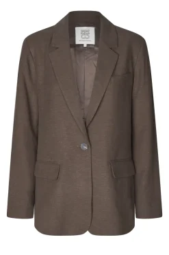 Dames blazer bruin
