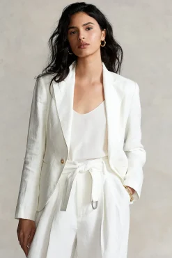 Dames blazer ecru