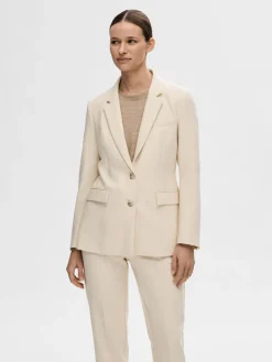 Dames blazer ecru