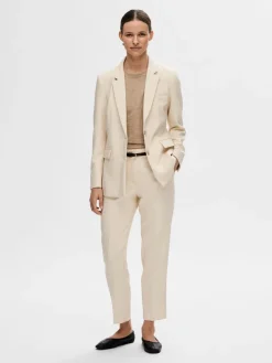Dames blazer ecru