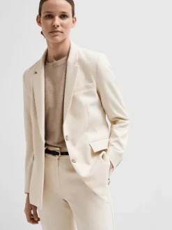 Dames blazer ecru