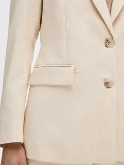 Dames blazer ecru