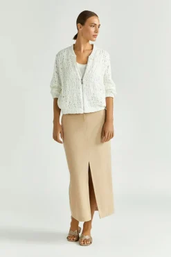 Dames blazer ecru