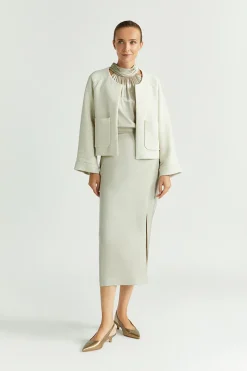 Dames blazer ecru