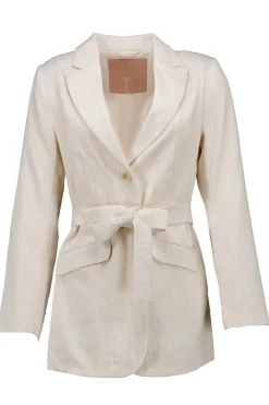 Dames blazer ecru