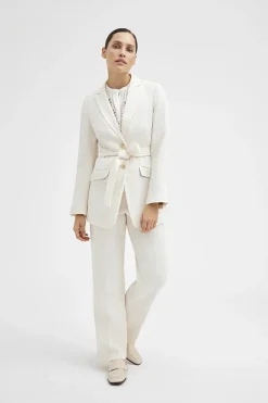Dames blazer ecru