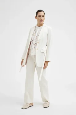 Dames blazer ecru