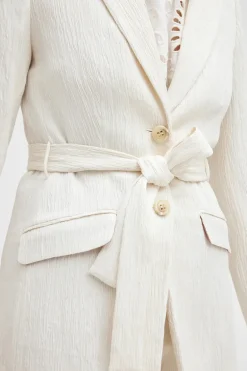 Dames blazer ecru