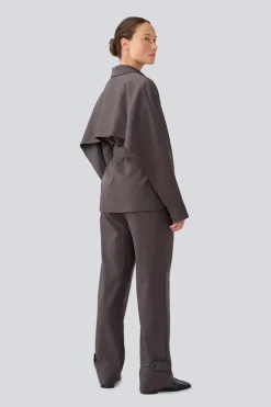 Dames blazer grijs