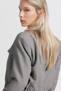 Dames blazer grijs