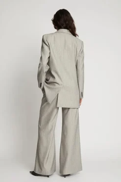 Dames blazer grijs