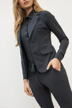Dames blazer grijs