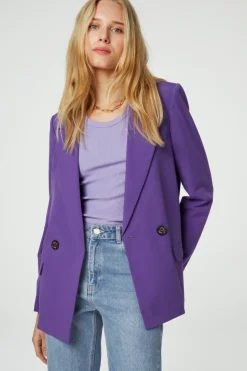 Dames blazer paars