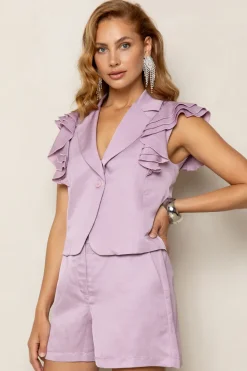 Dames blazer rose