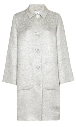 Dames blazer zilver