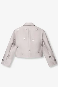 Dames blazer zilver