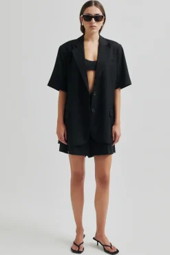 Dames blazer zwart