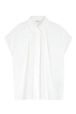 Dames blouse korte mouw ecru