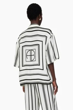 Dames blouse korte mouw ecru