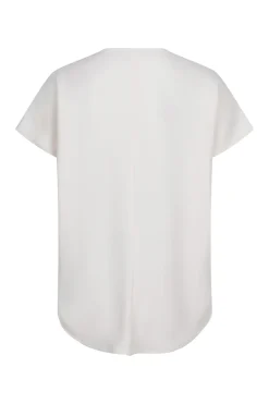 Dames blouse korte mouw ecru