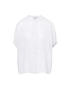 Dames blouse korte mouw ecru