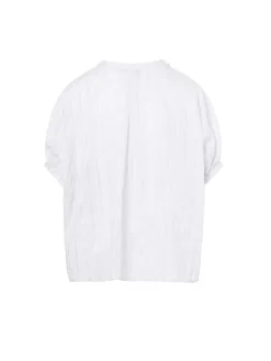 Dames blouse korte mouw ecru