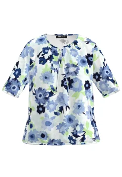 Dames blouse korte mouw groen