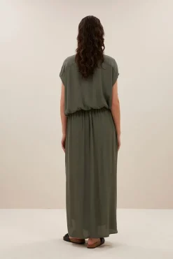 Dames blouse korte mouw groen