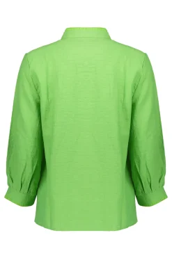 Dames blouse korte mouw groen