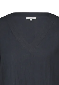 Dames blouse korte mouw grijs
