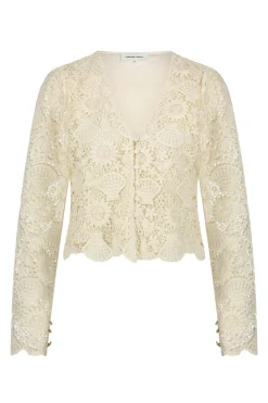 Dames blouse korte mouw wit