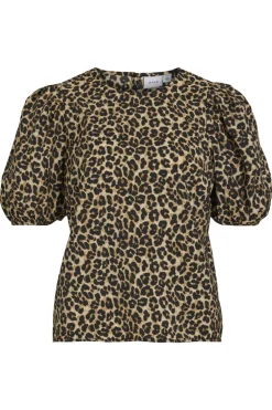 Dames blouse korte mouw zwart