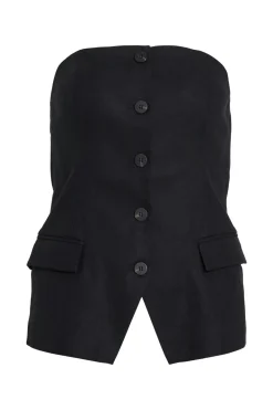 Dames blouse korte mouw zwart