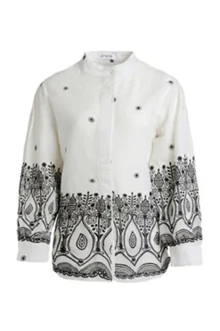 Dames blouse korte mouw zwart