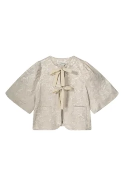 Dames blouse lange mouw bruin