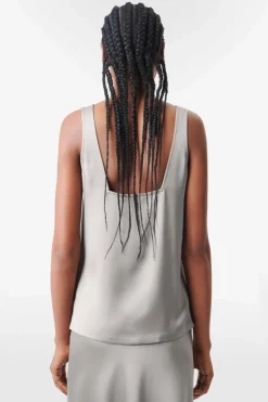 Dames blouse lange mouw bruin