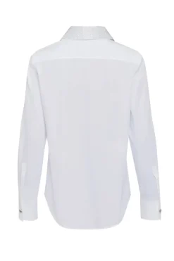 Dames blouse lange mouw blauw
