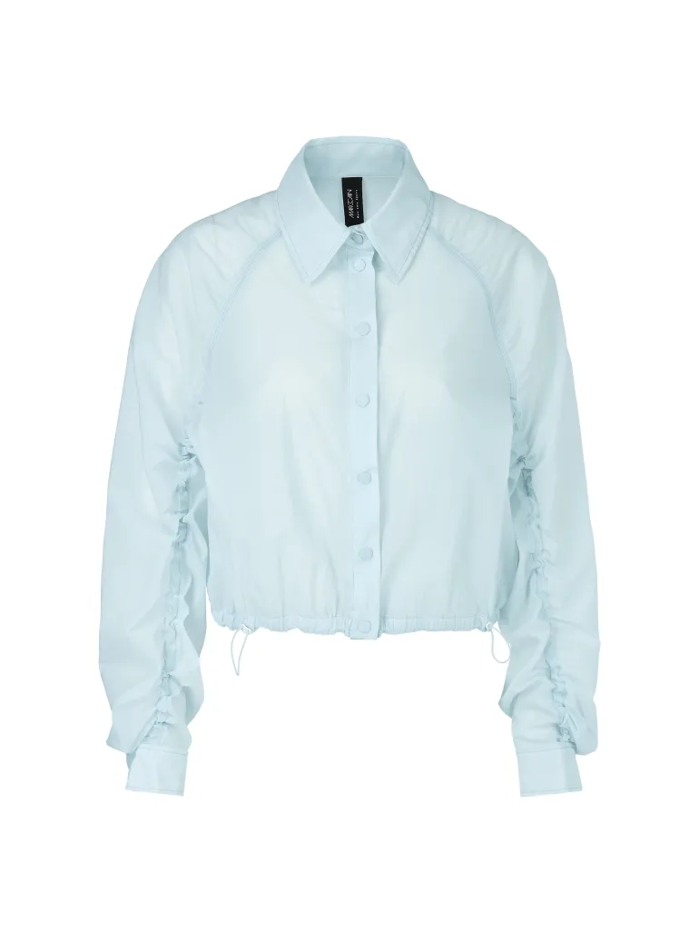 Dames blouse lange mouw blauw
