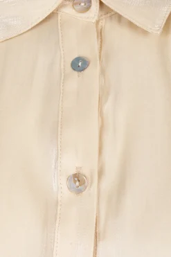 Dames blouse lange mouw ecru
