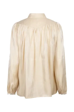 Dames blouse lange mouw ecru