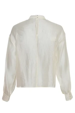 Dames blouse lange mouw ecru