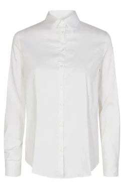 Dames blouse lange mouw ecru