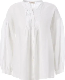 Dames blouse lange mouw ecru