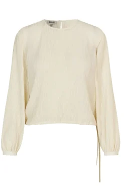 Dames blouse lange mouw ecru