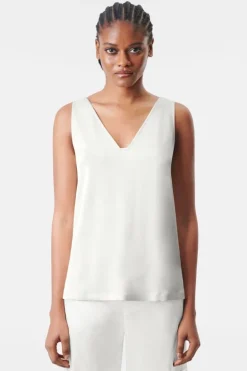 Dames blouse lange mouw ecru